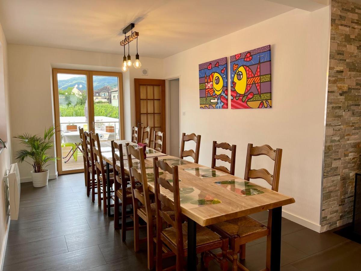 Alsacebnb - Gite 12 Personnes Dans Le Vignoble - Piscine Privee & Spa Ammerschwihr Zewnętrze zdjęcie