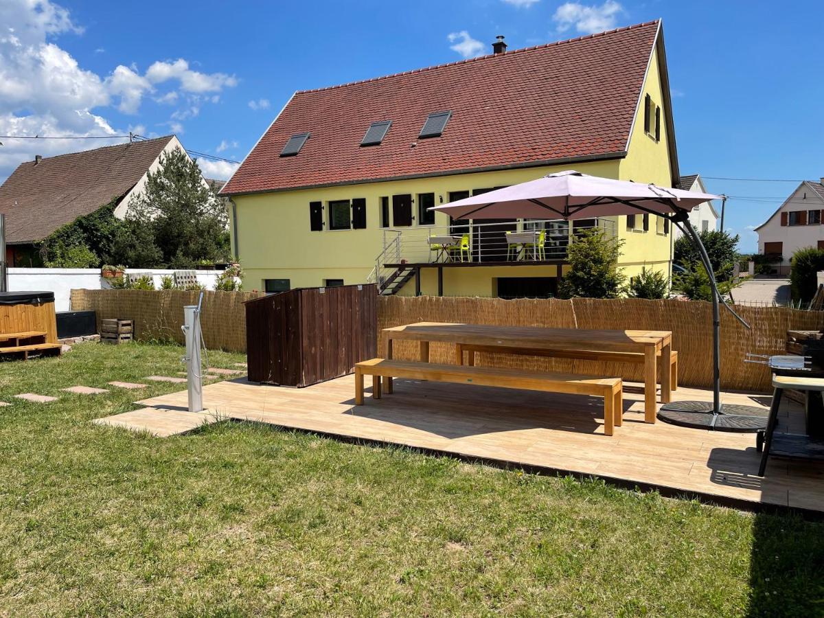 Alsacebnb - Gite 12 Personnes Dans Le Vignoble - Piscine Privee & Spa Ammerschwihr Zewnętrze zdjęcie