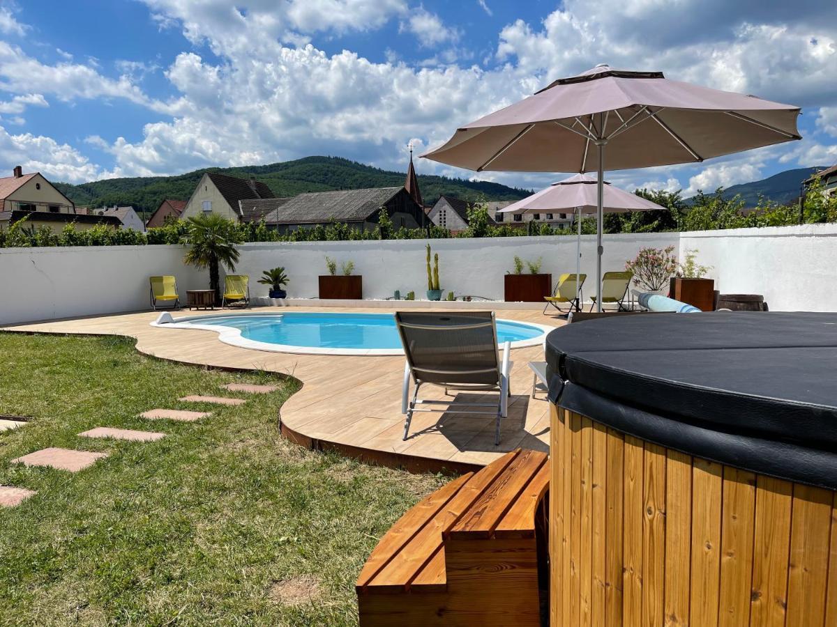 Alsacebnb - Gite 12 Personnes Dans Le Vignoble - Piscine Privee & Spa Ammerschwihr Zewnętrze zdjęcie