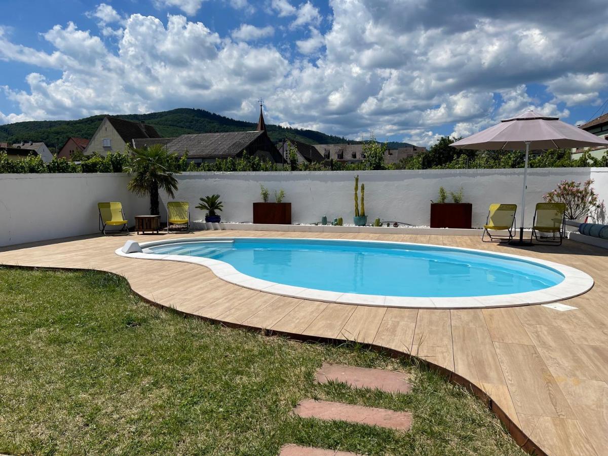 Alsacebnb - Gite 12 Personnes Dans Le Vignoble - Piscine Privee & Spa Ammerschwihr Zewnętrze zdjęcie